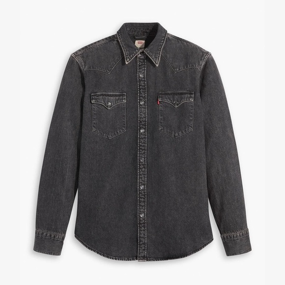 Levi's Other - Levi's Men’s Charcoal Button-Up Shirt